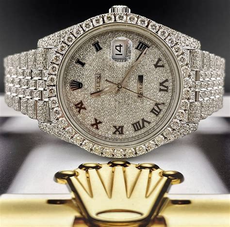 fully iced out presidential rolex|rolex datejust 41mm iced out.